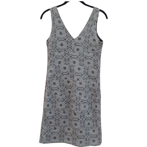 Enfocus Studio 8 Dress Light Brown Lace Floral Stretch Bodycon Empire Flattering - Picture 3 of 6